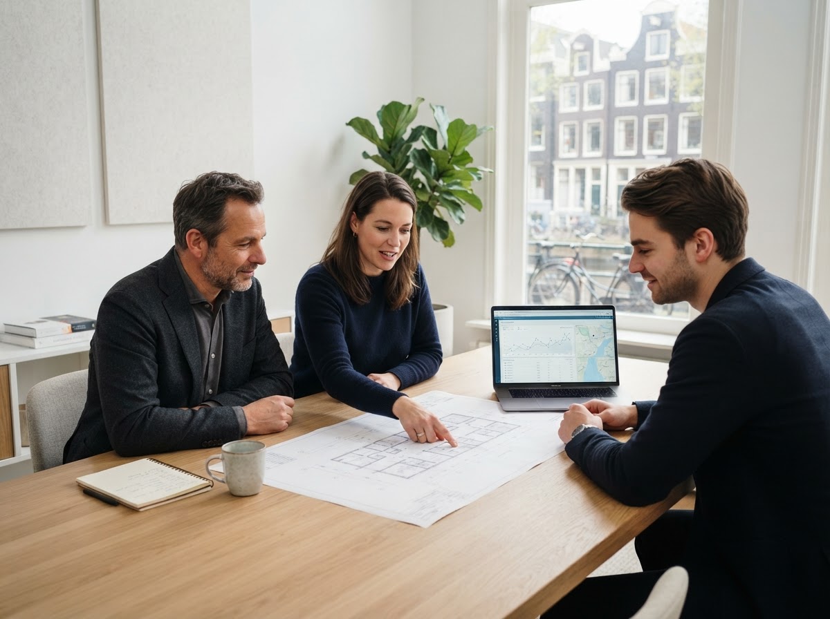Westerra Financial Group team reviewing analytics on screen